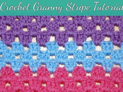 Crochet Granny Stripe Blanket Tutorial - Crochet Jewel