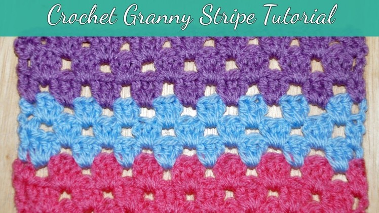 Crochet Granny Stripe Blanket Tutorial - Crochet Jewel