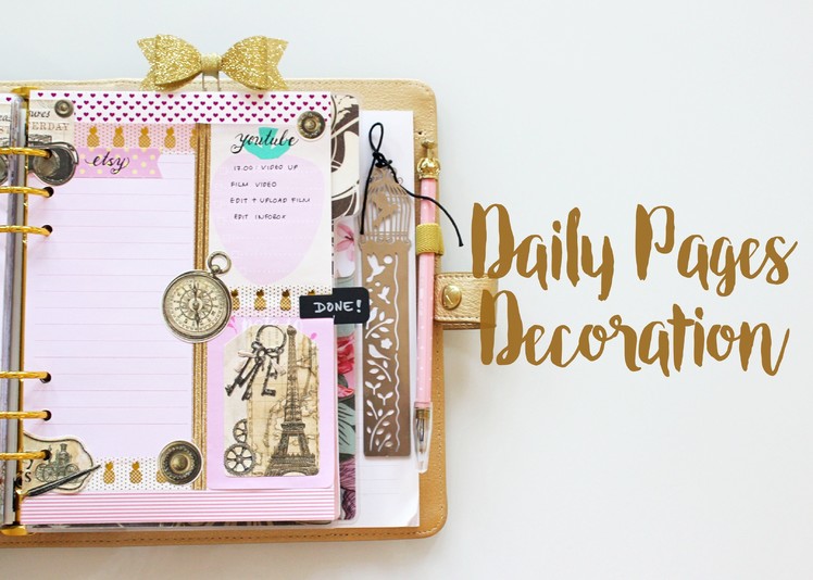 Daily Pages Decoration | June 2016 | Plan with Me | Kikki.K Planner