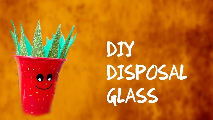 DIY||DISPOSAL PLASTIC GLASS PEN HOLDER||CREATIVE PINKY