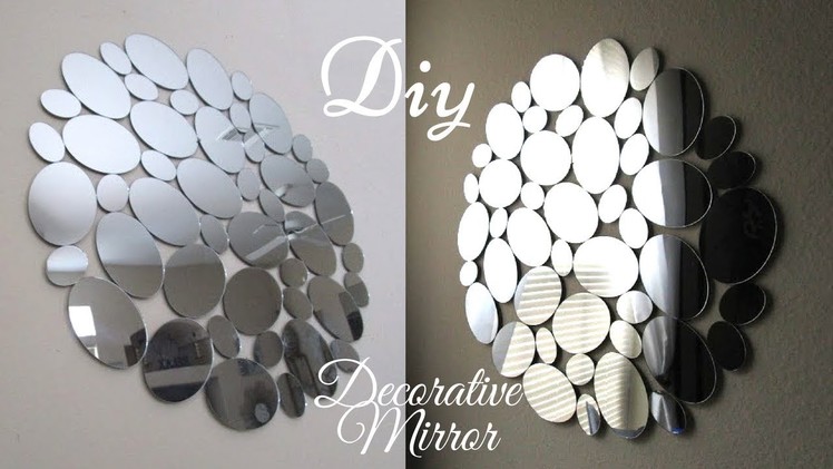 Diy Glam Wall Mirror Decor Quick and Inexpensive!
