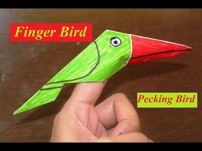 DIY - Origami Bird | Finger Bird - Easy to Fold Easy to Follow.