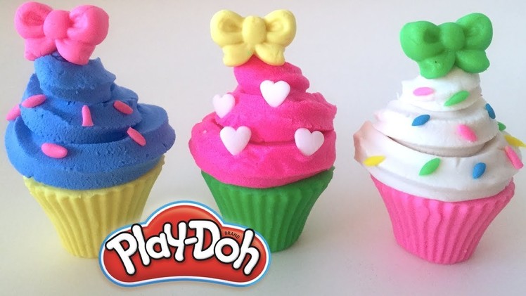 DIY Play-Doh Learn Make Muffins Ribbon Sprinkle Toy Soda