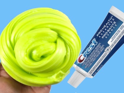 DIY Toothpaste Fluffy Slime!! No Glue, No Shaving Crream, No Borax! Easy Slime Recipe
