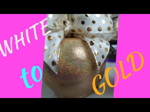 DIY TURN WHITE CANDY APPLES TO GLITTERY GOLD (MUST SEE)