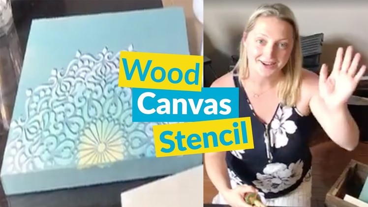 DIY Wood Canvas Painting