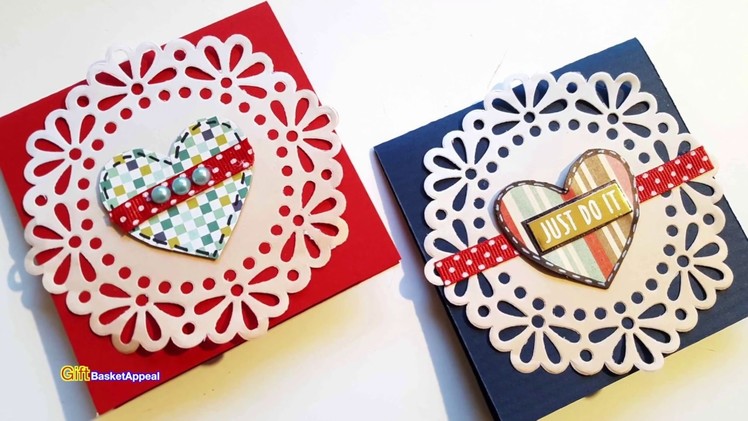 EASY VALENTINE'S DAY CARDS | CARD MAKING