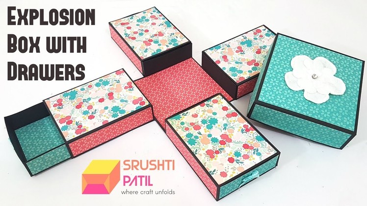 Explosion Box with Drawers\Storage Explosion Box Tutorial by Srushti Patil