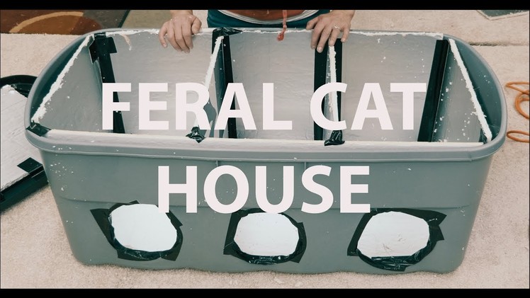 Feral Cat House EASY DIY