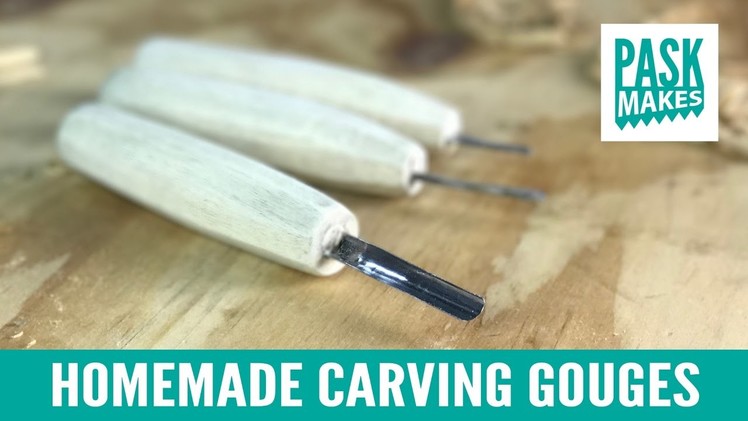 Homemade Carving Gouges - Made from a Hacksaw Blade