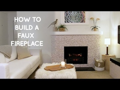 How to build a DIY portable free standing faux fireplace ( home decor ideas)