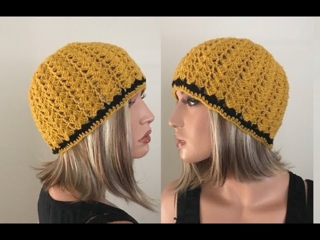 How to Crochet Classic Shell Beanie Hat Pattern #233│by ThePatternFamily