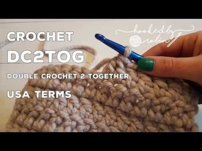 How to crochet Double Crochet 2 Together (dc2tog) USA Terms double crochet decrease