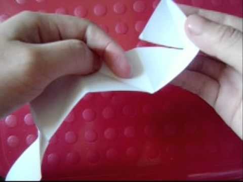 How to fold a crane egg. love knot (3d pyramid shape like lucky stars)