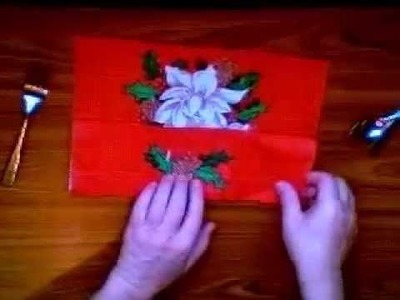 How to fold a paper napkin