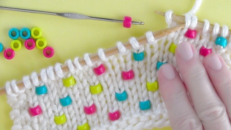 How to Knit Beads | Knitting Technique