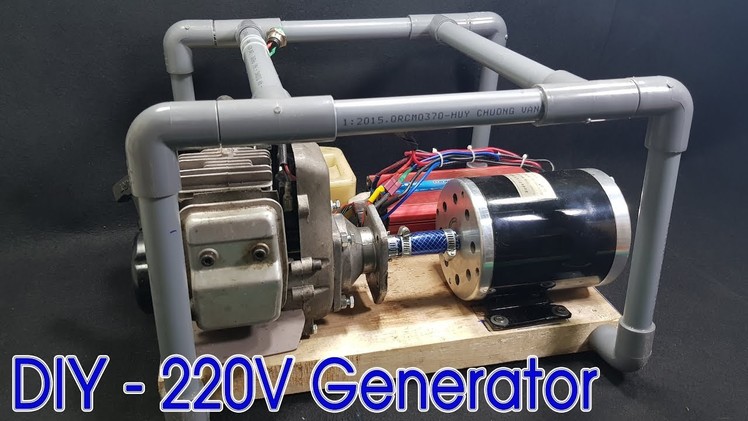 How to make 220v Dynamo Generator Using 2-stroke Engine