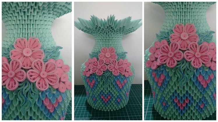 How To Make 3D Origami Flower Vase