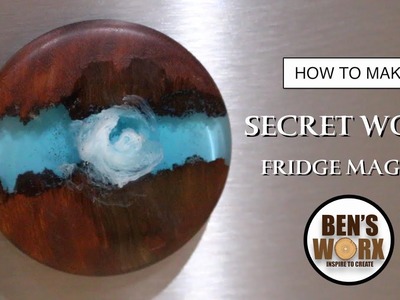 HOW TO MAKE A SECRET WOOD FRIDGE MAGNET