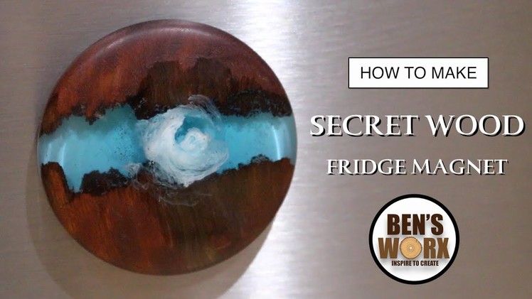HOW TO MAKE A SECRET WOOD FRIDGE MAGNET