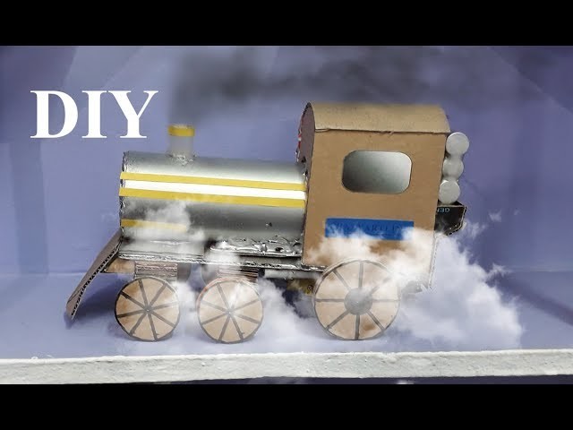 How to make a Steam Train Engine with smoke