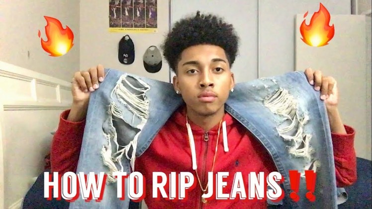How To Make Ripped Jeans✔️