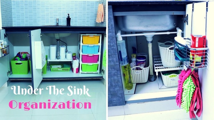 How To Organize Under The Kitchen Sink Cabinet