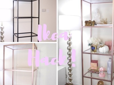 Ikea Hack: Rose Gold and Marble Shelf unit & Decor