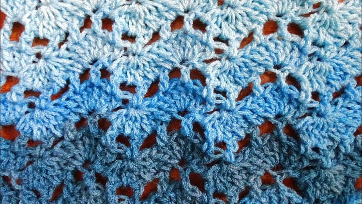 Lacy Ripple 3 Crochet Stitch - Right Handed Crochet Tutorial