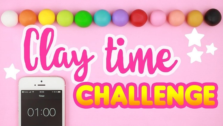 Making *1 MINUTE* Clay Cute Sculptures! - Your ideas! | #ClayTimeChallenge
