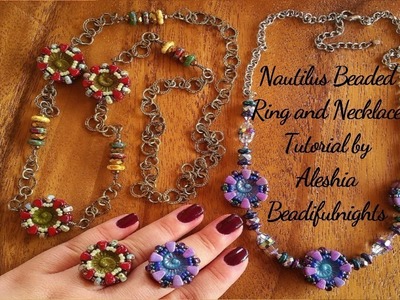Nautilus Beaded Ring and Necklace Tutorial