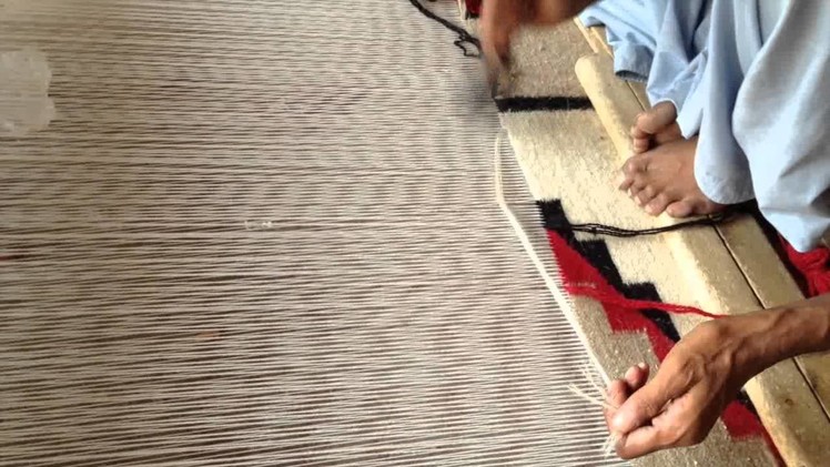 Navajo Design Rugs Being Hand Woven in Pakistan