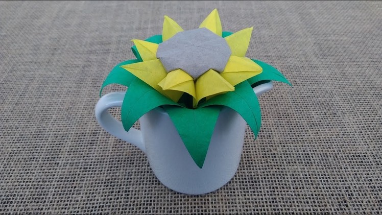 Origami Sunflower - Origami Tutorial