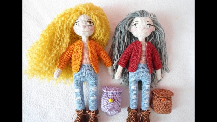 ( Part 1) Tiny doll crochet tutorial. fine doll crochet