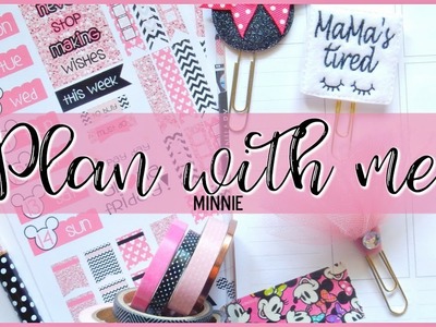 Plan with me in my Erin Condren Life Planner | Minnie Theme