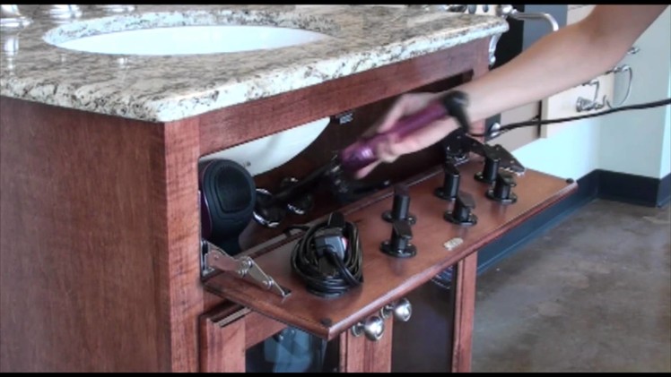 POJJO - Vanity Valet Secret (Blow dryer, curling iron, flat iron storage system) - How it Works