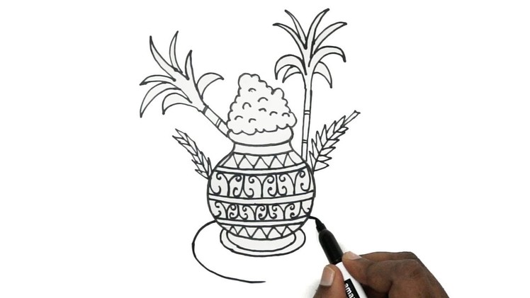 Pongal Special Drawing | Pongal Special Greeting Card Designs | Happy Pongal