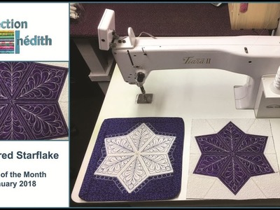 Quilt Block of the Month - January 2018 - Feathered Starflake - Collection Inédith