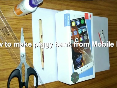 Reuse of Mobile Package Box - Create coin piggy bank