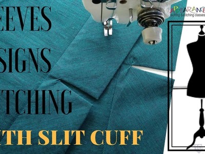 Sleeves designs stitching [ with slit cuff]