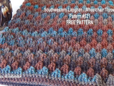 Southwestern Lapghan. Wheelchair Throw  (FREE PATTERN AVAILABLE)