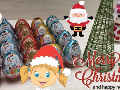Surprise eggs Kinder Surprise Christmas Edition Opening
