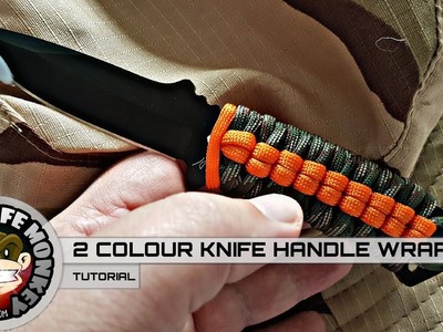 The Best Way To Wrap Your Knife Handle In Paracord 2 Colours
