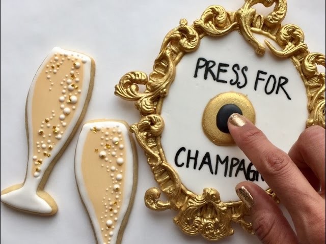 Valentine’s Day Press For Champagne Cookie