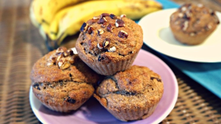 Vegan Bananabread Muffins Recipe (Oil-Free)