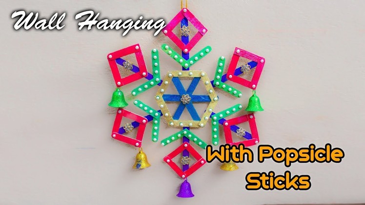 Wall hanging with Popsicle stick | Art with Creativity 309