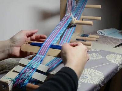 Weaving a floral band on an inkle loom, part 2