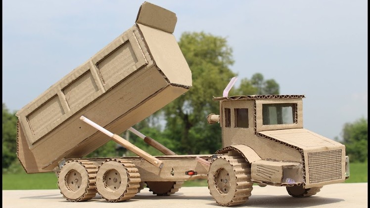 Wow! How to Make a Dump Truck with Cardboard at Home
