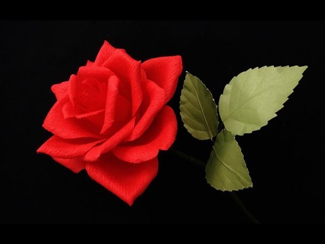 ABC TV | How To Make Paper Rose flower From Crepe Paper - Craft Tutorial