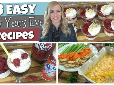 Buffalo Chicken Dip, Party "Mocktails" & No-Bake Mini Cherry Cheesecakes || New Year's Eve Food